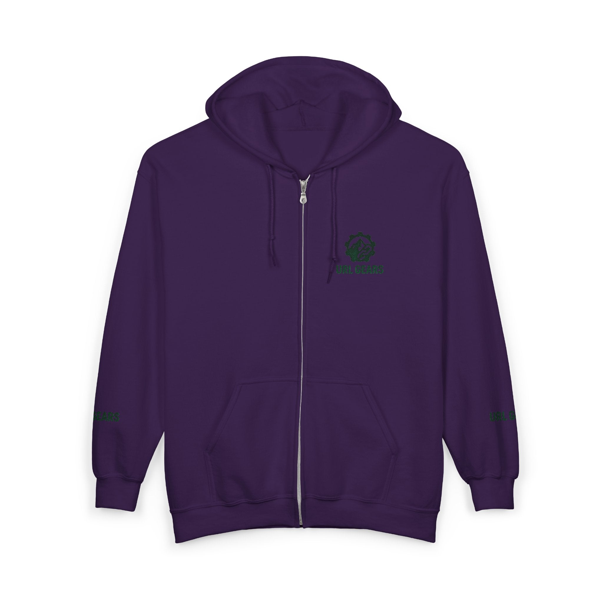 Zip Hoodie with Small 'URL GEARS' Logo — Minimal Tech Gear Zip-Up