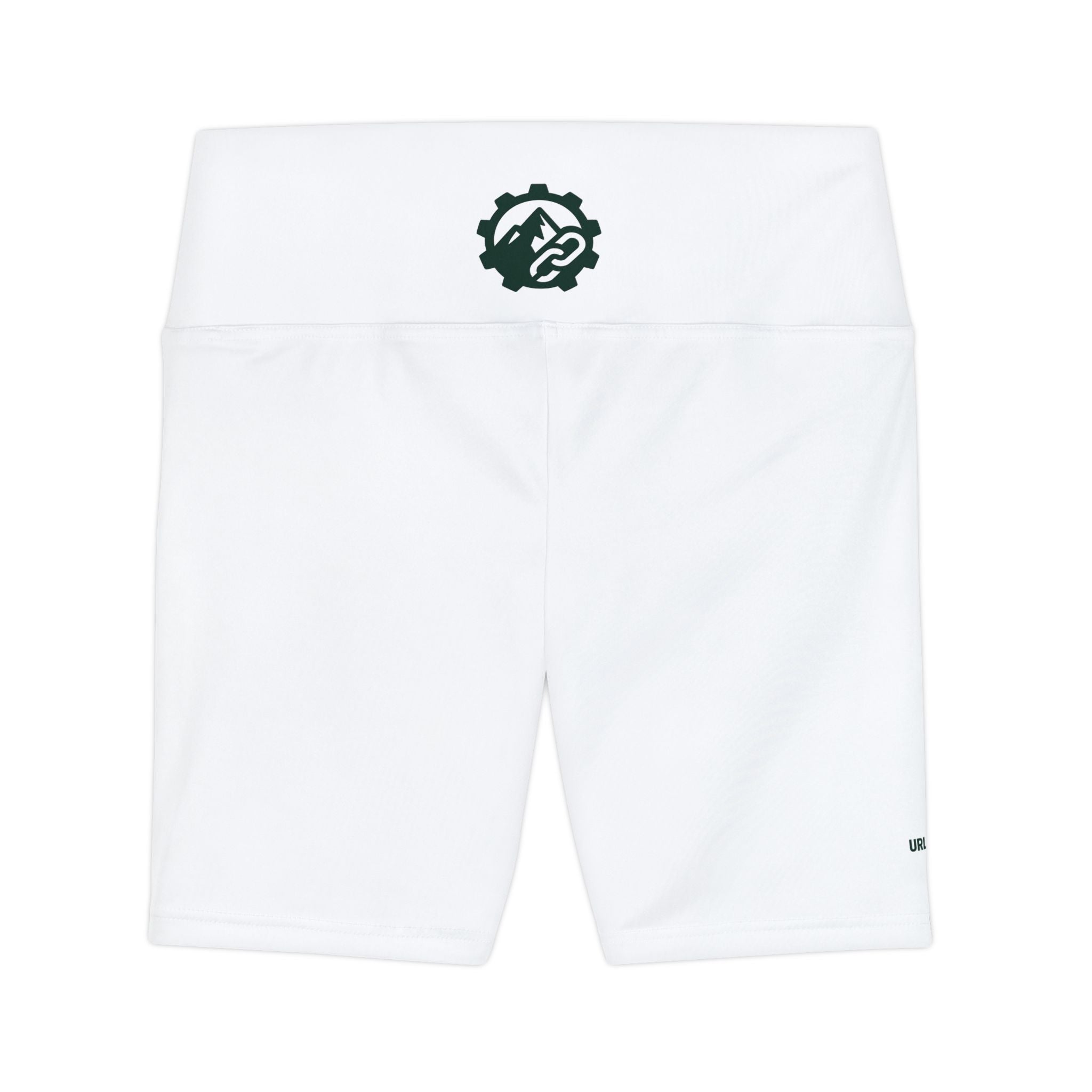 Women’s Workout Shorts — High-Waist Performance Biker Shorts with Small Back Logo