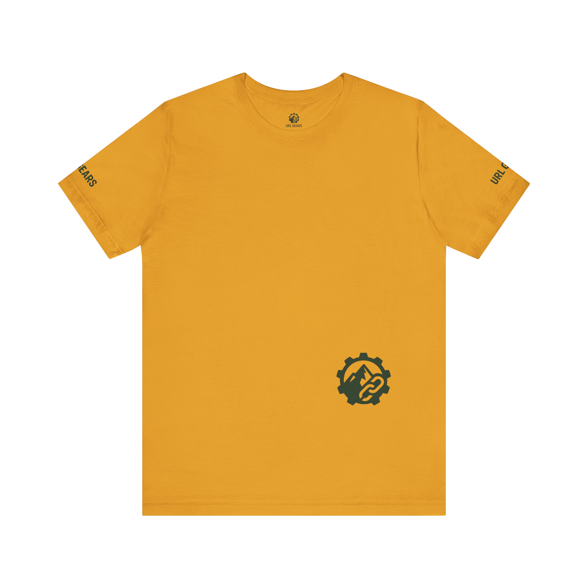 URL Gears Logo Tee — Minimal Tech Graphic Short Sleeve Shirt