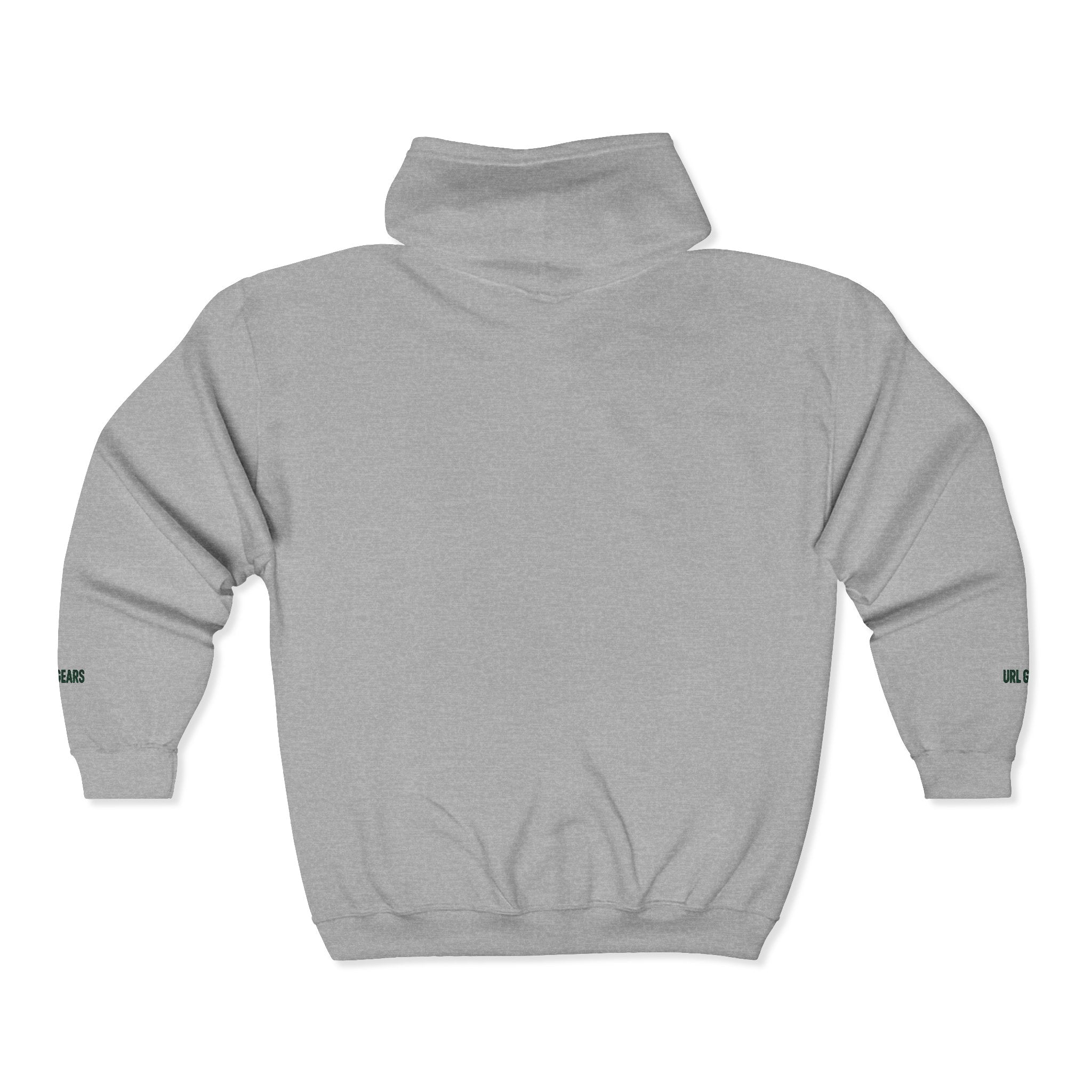 Zip Hoodie with Small 'URL GEARS' Logo — Minimal Tech Gear Zip-Up