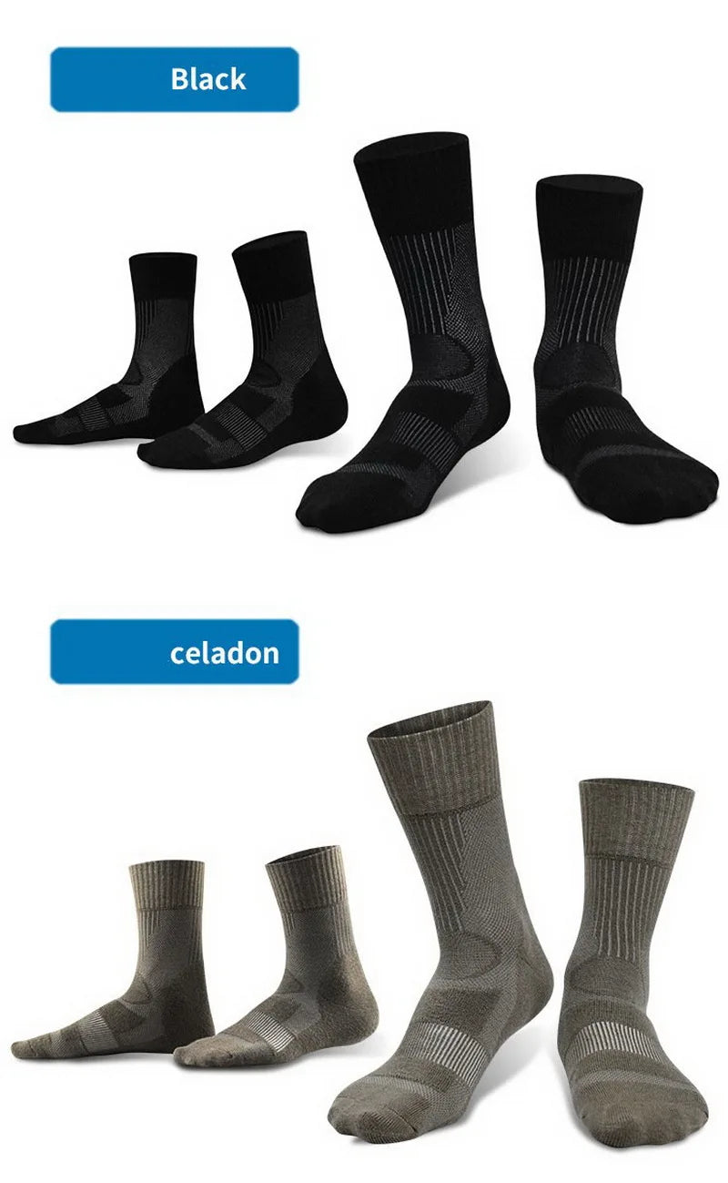 1 Pair Merino Wool Sock Winter Sock For Men Women Thick Mountaineering Hiking Sock Camping Thermal Sock Warm Sports Sock