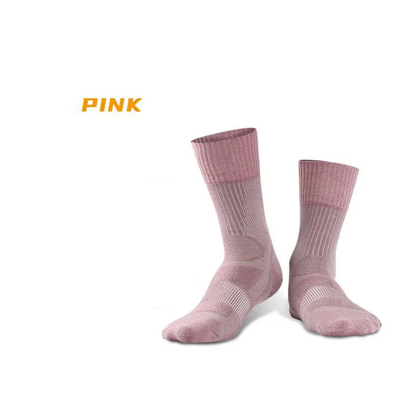 1 Pair Merino Wool Sock Winter Sock For Men Women Thick Mountaineering Hiking Sock Camping Thermal Sock Warm Sports Sock