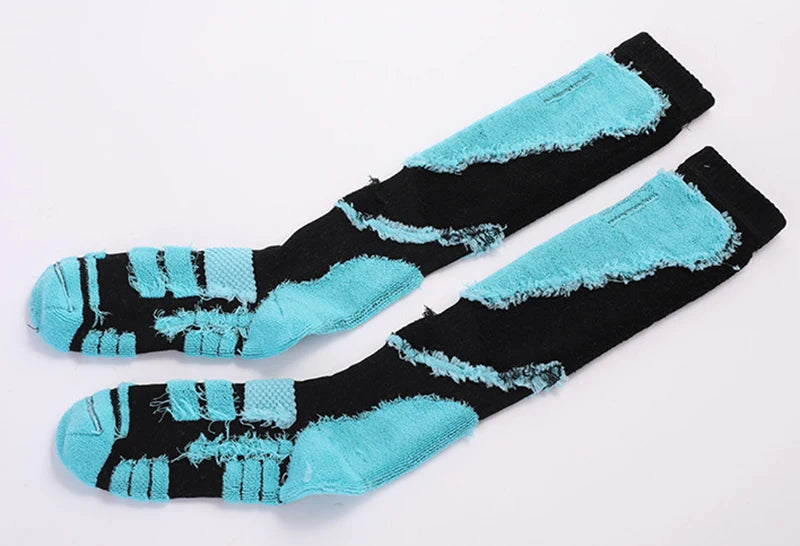 Merino Wool Thermal Socks 1 Pair Men Women Winter Long Warm Compression Socks for Ski Hiking Snowboarding Climbing Sports Socks