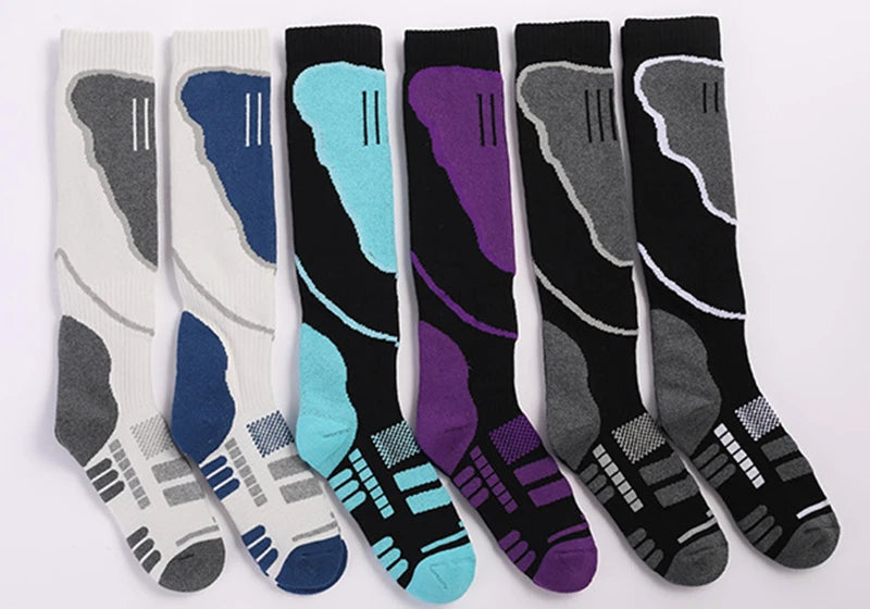 Merino Wool Thermal Socks 1 Pair Men Women Winter Long Warm Compression Socks for Ski Hiking Snowboarding Climbing Sports Socks