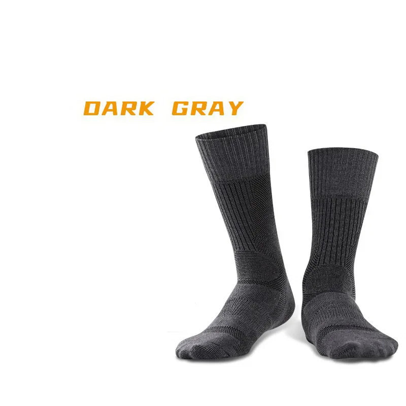 1 Pair Merino Wool Sock Winter Sock For Men Women Thick Mountaineering Hiking Sock Camping Thermal Sock Warm Sports Sock
