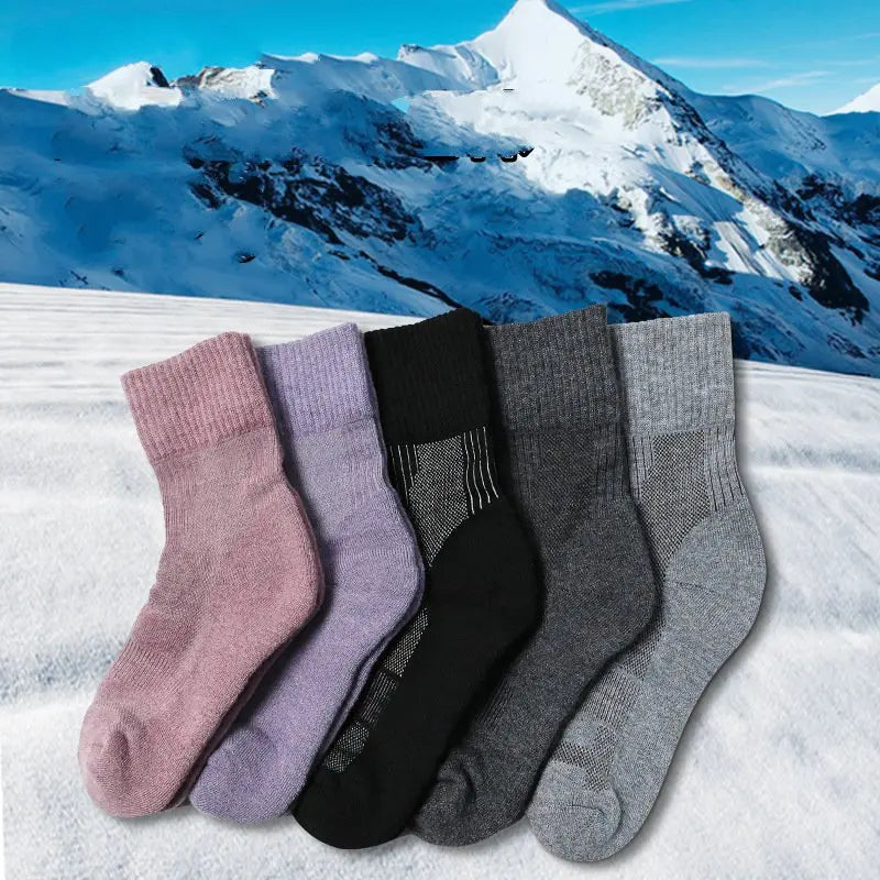 1 Pair Merino Wool Sock Winter Sock For Men Women Thick Mountaineering Hiking Sock Camping Thermal Sock Warm Sports Sock